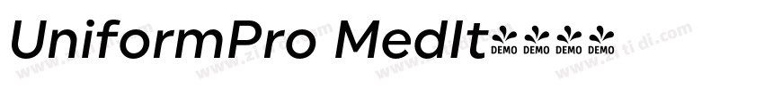 UniformPro MedIt字体转换